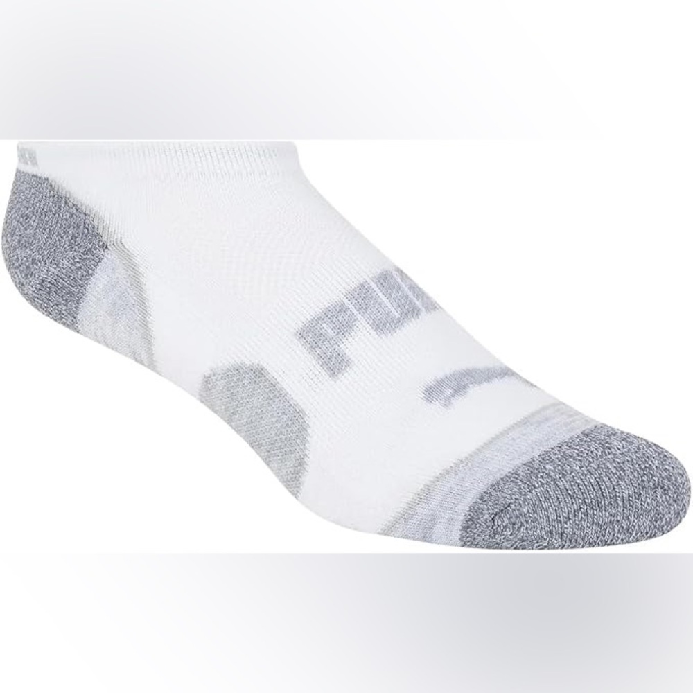(6) PUMA Women's Sports No-Show Socks, 5-9.5 Shoe Size, White
